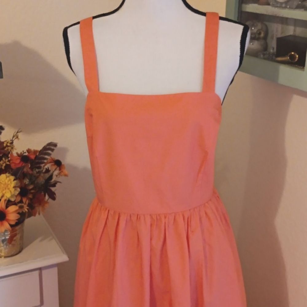 NWT A New Day  Persimmon  Sun Dress.  Coastal Cowgirl,  Tomato Girl,  Twee - Picture 3 of 12